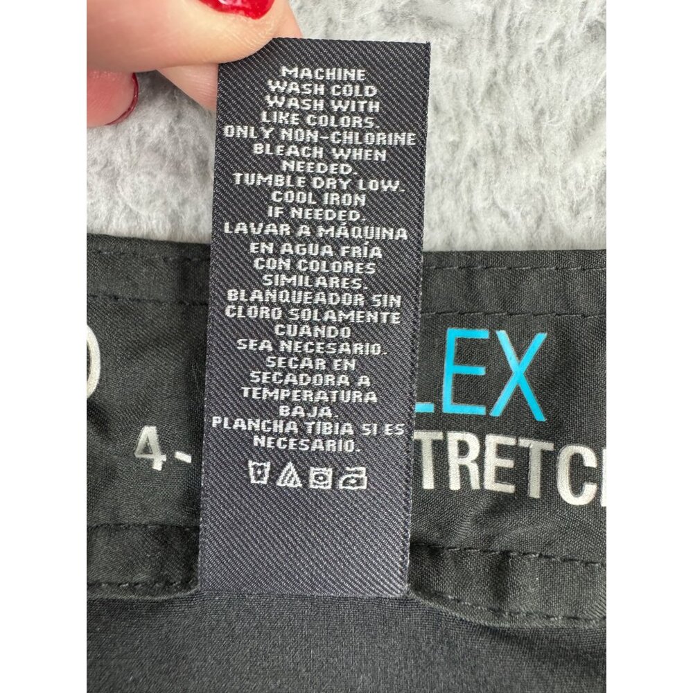 Mens Black OPFlex 4-Way Stretch Board Shorts 34 W/Zip Pocket Drawstring PreOwned - Picture 4 of 10